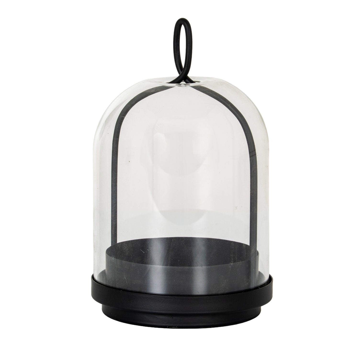 Nysa Medium Candle Holder With Glass Cloche - Candle Holders from the Quanta Home collection.