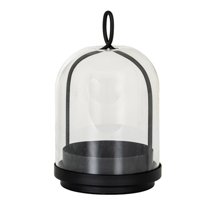 Nysa Medium Candle Holder With Glass Cloche - Candle Holders from the Quanta Home collection.
