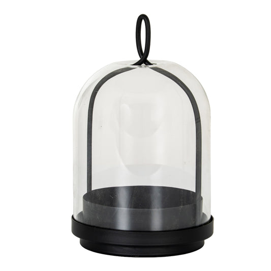 Nysa Medium Candle Holder With Glass Cloche - Candle Holders from the Quanta Home collection.