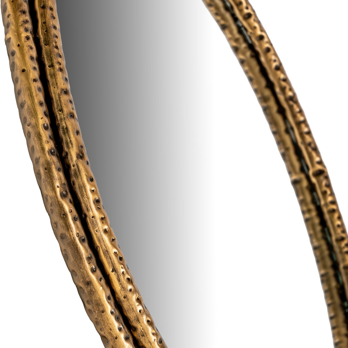 Nahla Medium Mirror With Dimpled Frame - Wall Mirrors from the Quanta Home collection.
