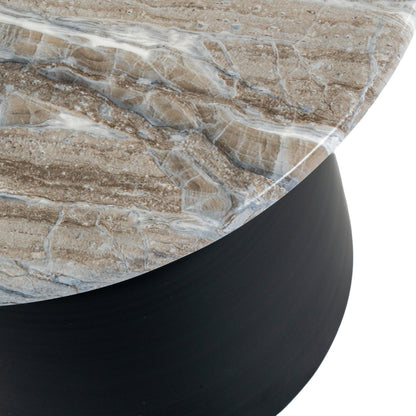 Oura Round Side Table - Side Tables from the Quanta Home collection.