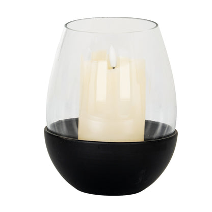 Neris Large Candle Holder With Glass Goblet - Candle Holders from the Quanta Home collection.