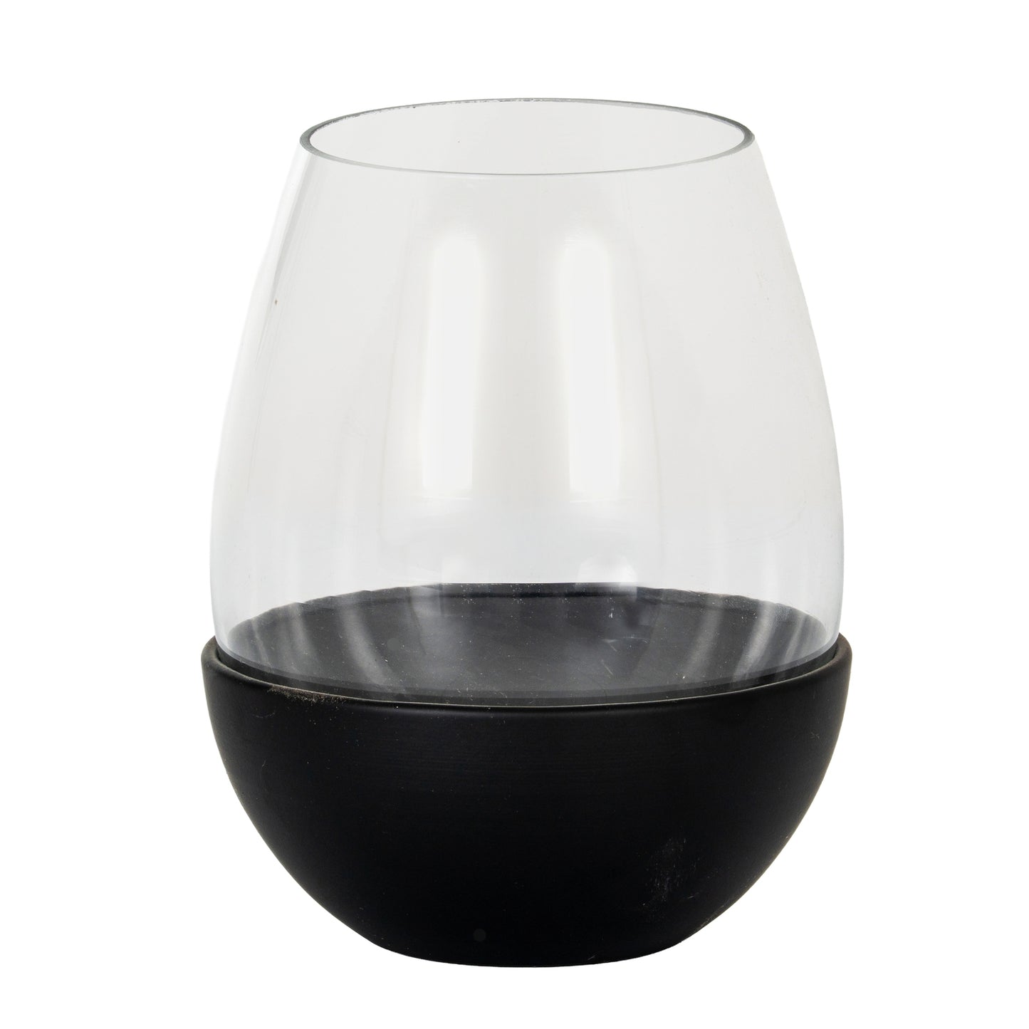 Neris Large Candle Holder With Glass Goblet - Candle Holders from the Quanta Home collection.