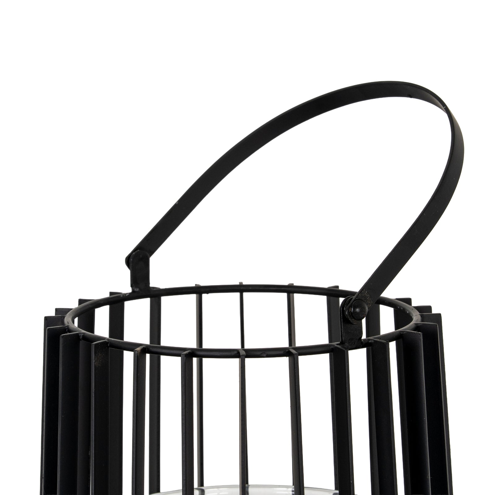 Lynk Large Lantern With Handle And Glass Candle Holder - Candle Holders from the Quanta Home collection.