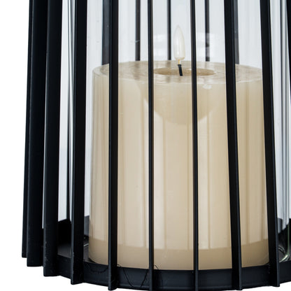 Lynk Large Lantern With Handle And Glass Candle Holder - Candle Holders from the Quanta Home collection.