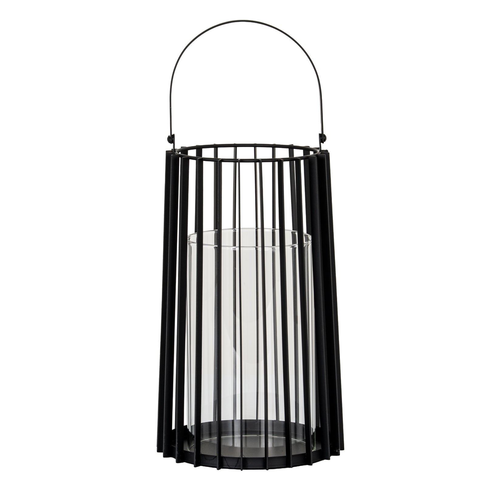 Lynk Large Lantern With Handle And Glass Candle Holder - Candle Holders from the Quanta Home collection.