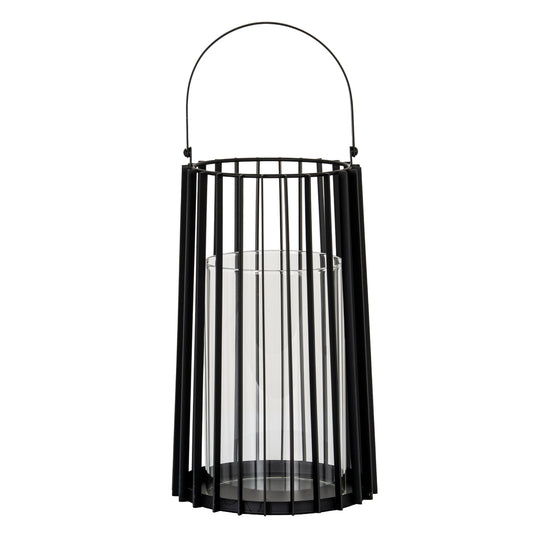 Lynk Large Lantern With Handle And Glass Candle Holder - Candle Holders from the Quanta Home collection.