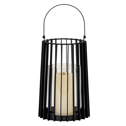 Lynk Medium Lantern With Handle And Glass Candle Holder - Candle Holders from the Quanta Home collection.