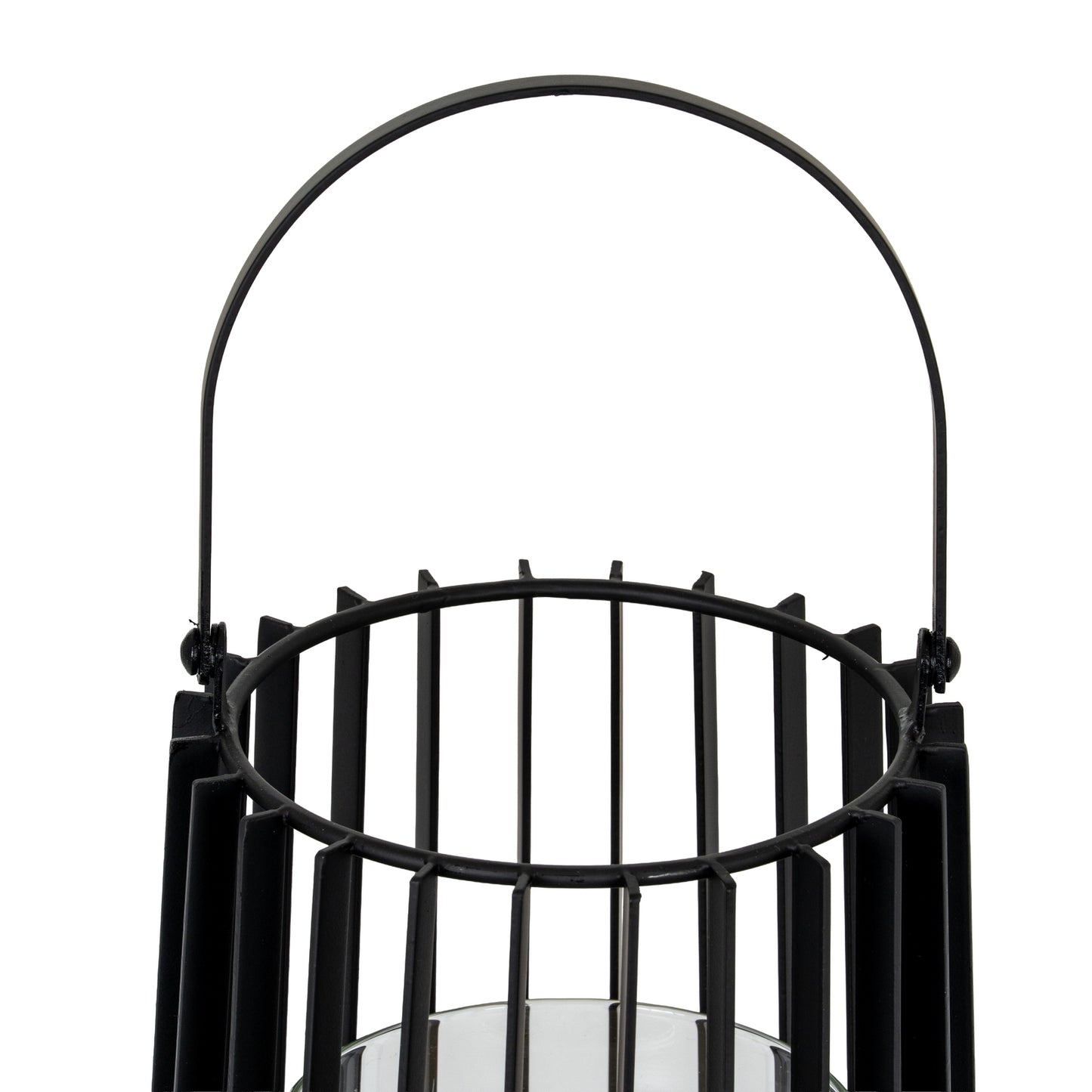 Lynk Medium Lantern With Handle And Glass Candle Holder - Candle Holders from the Quanta Home collection.