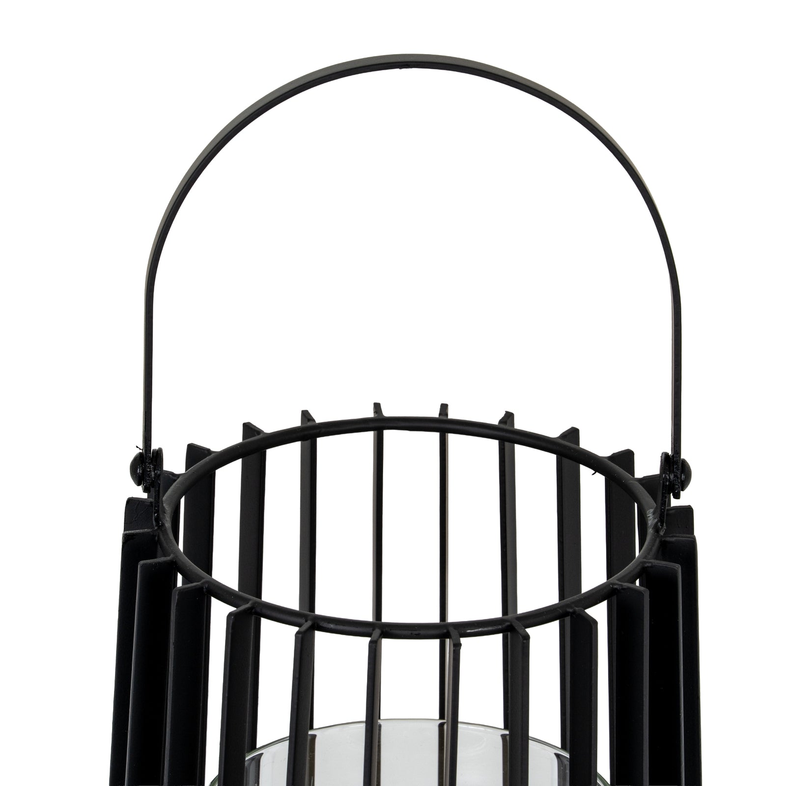 Lynk Medium Lantern With Handle And Glass Candle Holder - Candle Holders from the Quanta Home collection.