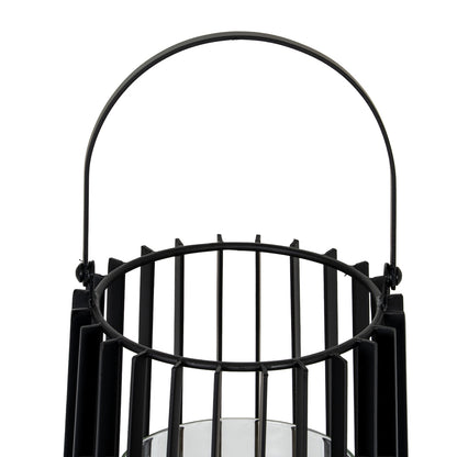 Lynk Medium Lantern With Handle And Glass Candle Holder - Candle Holders from the Quanta Home collection.