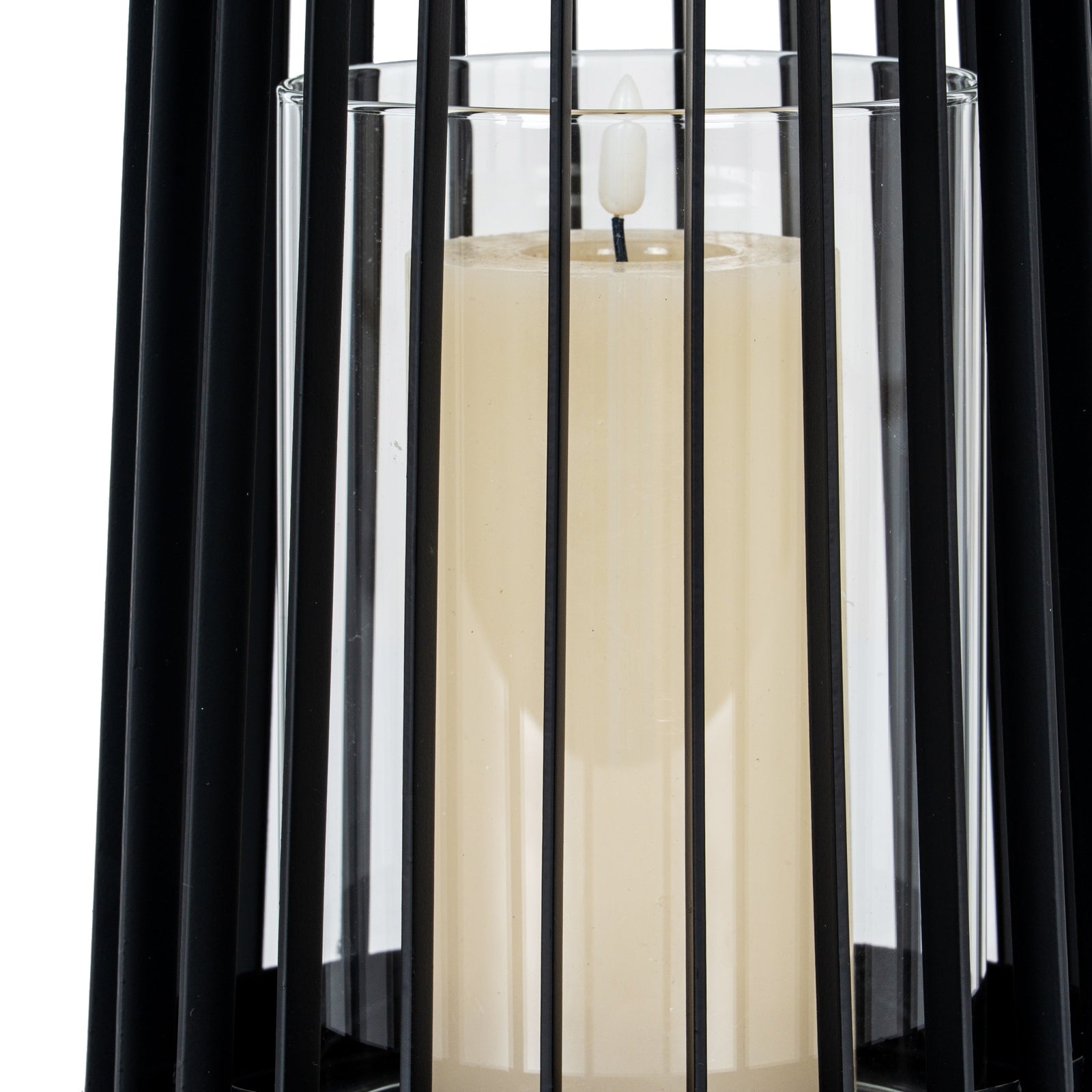 Lynk Medium Lantern With Handle And Glass Candle Holder - Candle Holders from the Quanta Home collection.
