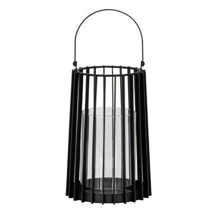 Lynk Medium Lantern With Handle And Glass Candle Holder - Candle Holders from the Quanta Home collection.