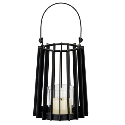 Lynk Small Lantern With Handle And Glass Candle Holder - Candle Holders from the Quanta Home collection.