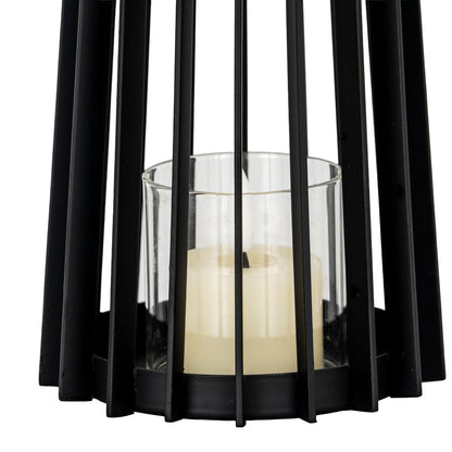 Lynk Small Lantern With Handle And Glass Candle Holder - Candle Holders from the Quanta Home collection.