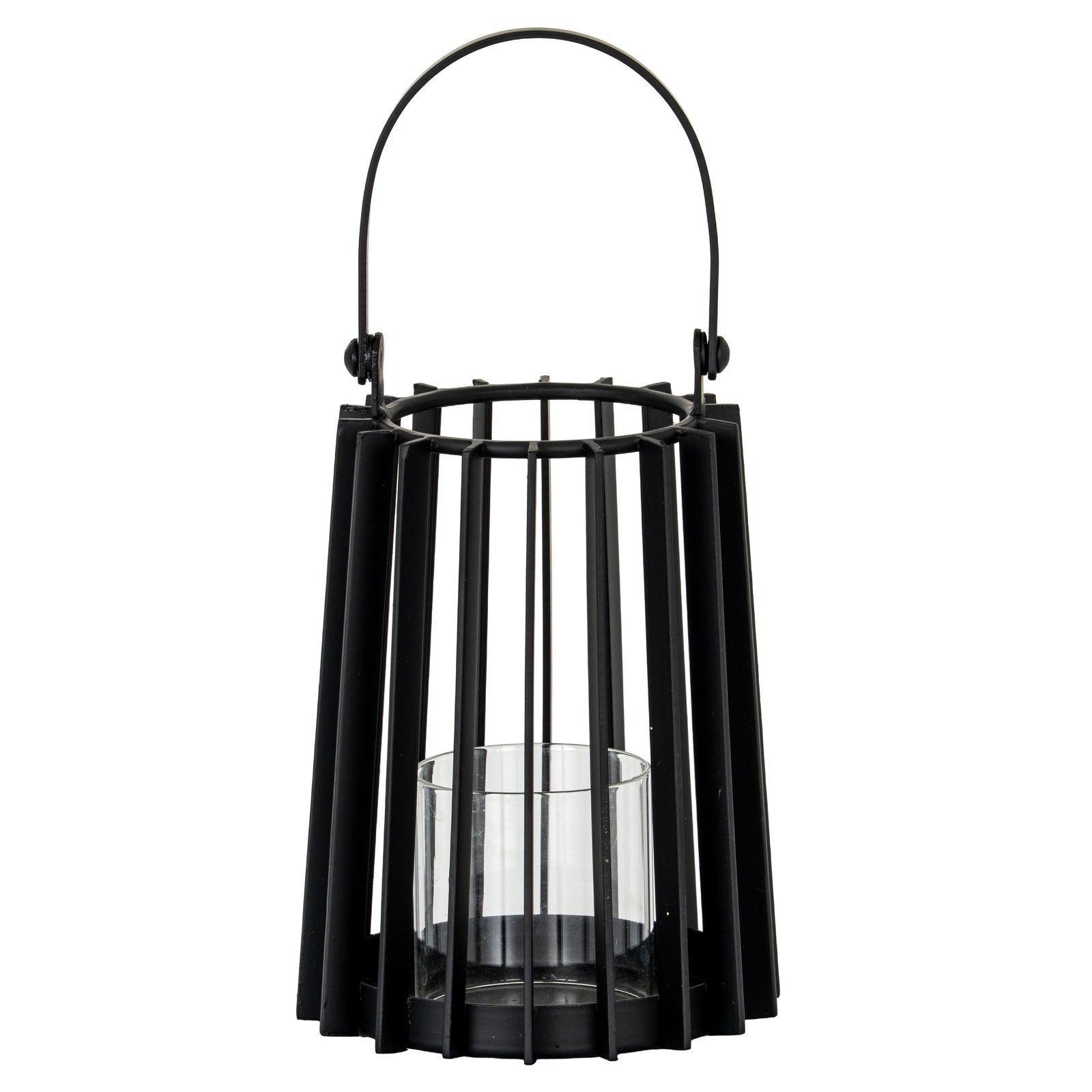 Lynk Small Lantern With Handle And Glass Candle Holder - Candle Holders from the Quanta Home collection.