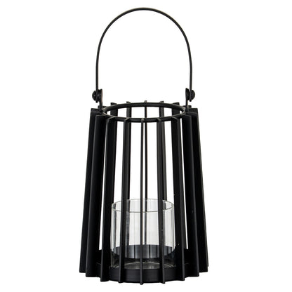 Lynk Small Lantern With Handle And Glass Candle Holder - Candle Holders from the Quanta Home collection.