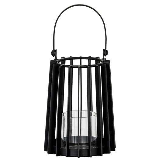 Lynk Small Lantern With Handle And Glass Candle Holder - Candle Holders from the Quanta Home collection.