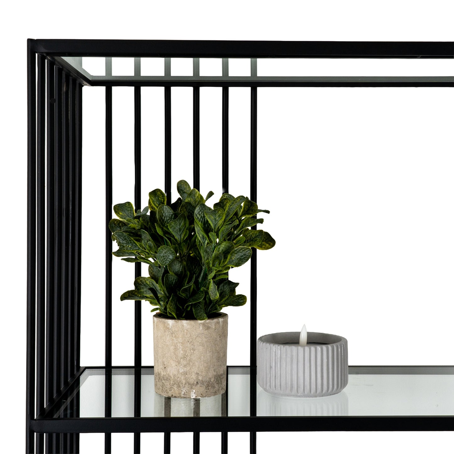 Alto Shelf Unit With Glass Shelves - Shelf Unit from the Quanta Home collection.