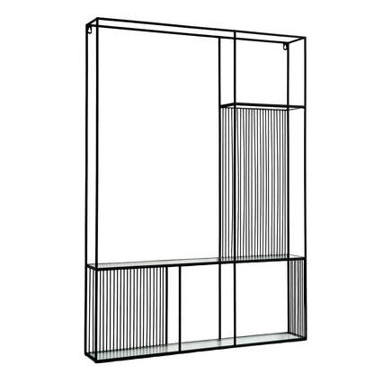 Axis Shelf Unit With Glass Shelves - Shelf Unit from the Quanta Home collection.