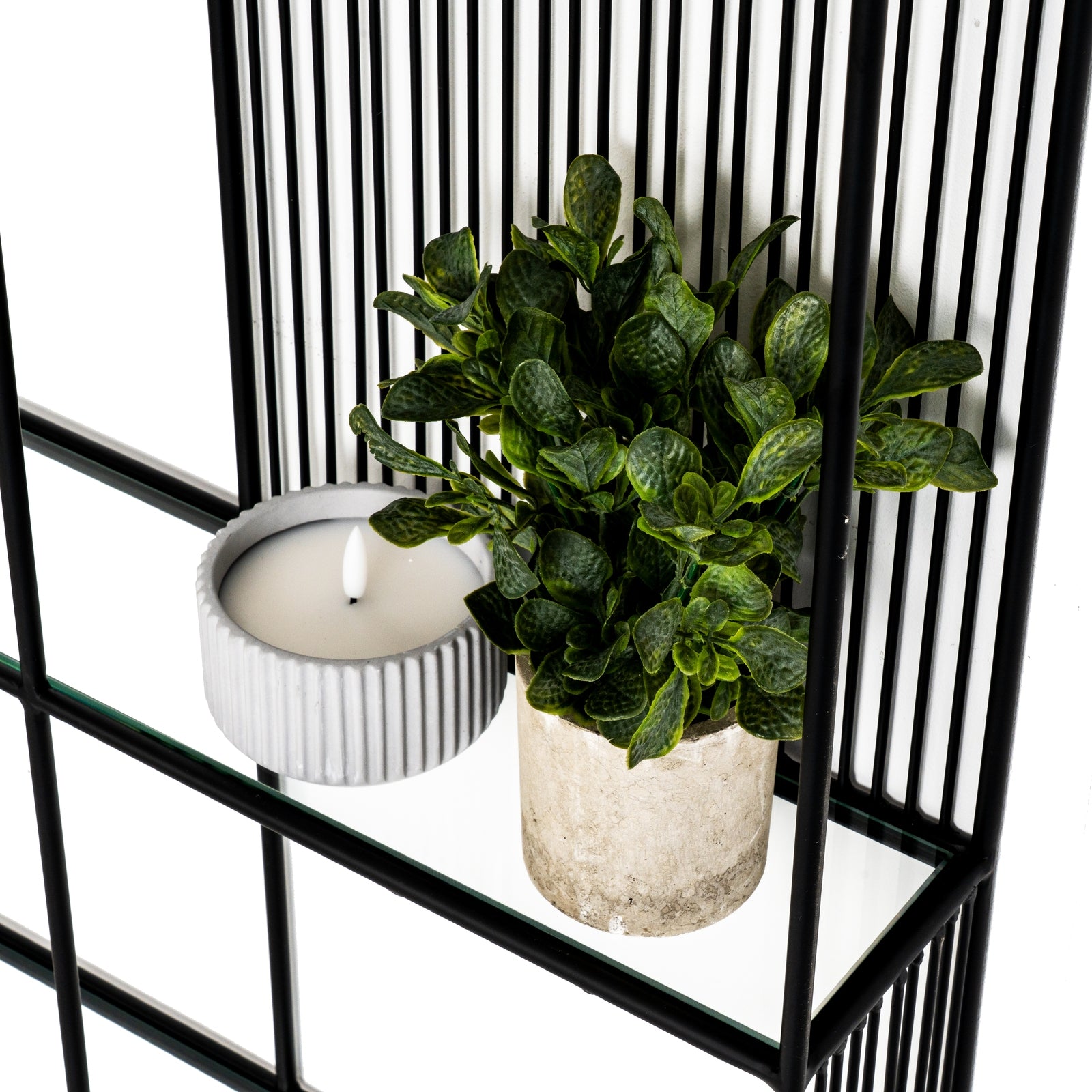 Axis Shelf Unit With Glass Shelves - Shelf Unit from the Quanta Home collection.