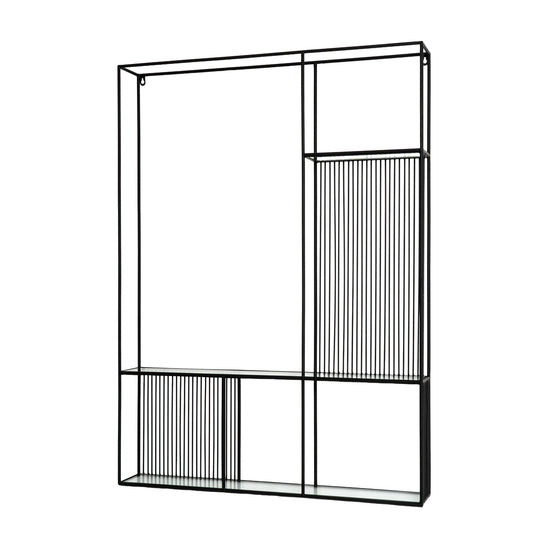 Axis Shelf Unit With Glass Shelves - Shelf Unit from the Quanta Home collection.