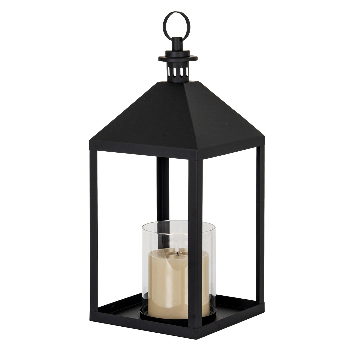 Astra Large Lantern With Glass Candle Holder - Candle Holders from the Quanta Home collection.