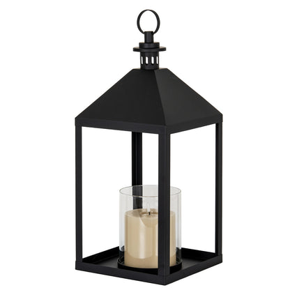 Astra Large Lantern With Glass Candle Holder - Candle Holders from the Quanta Home collection.