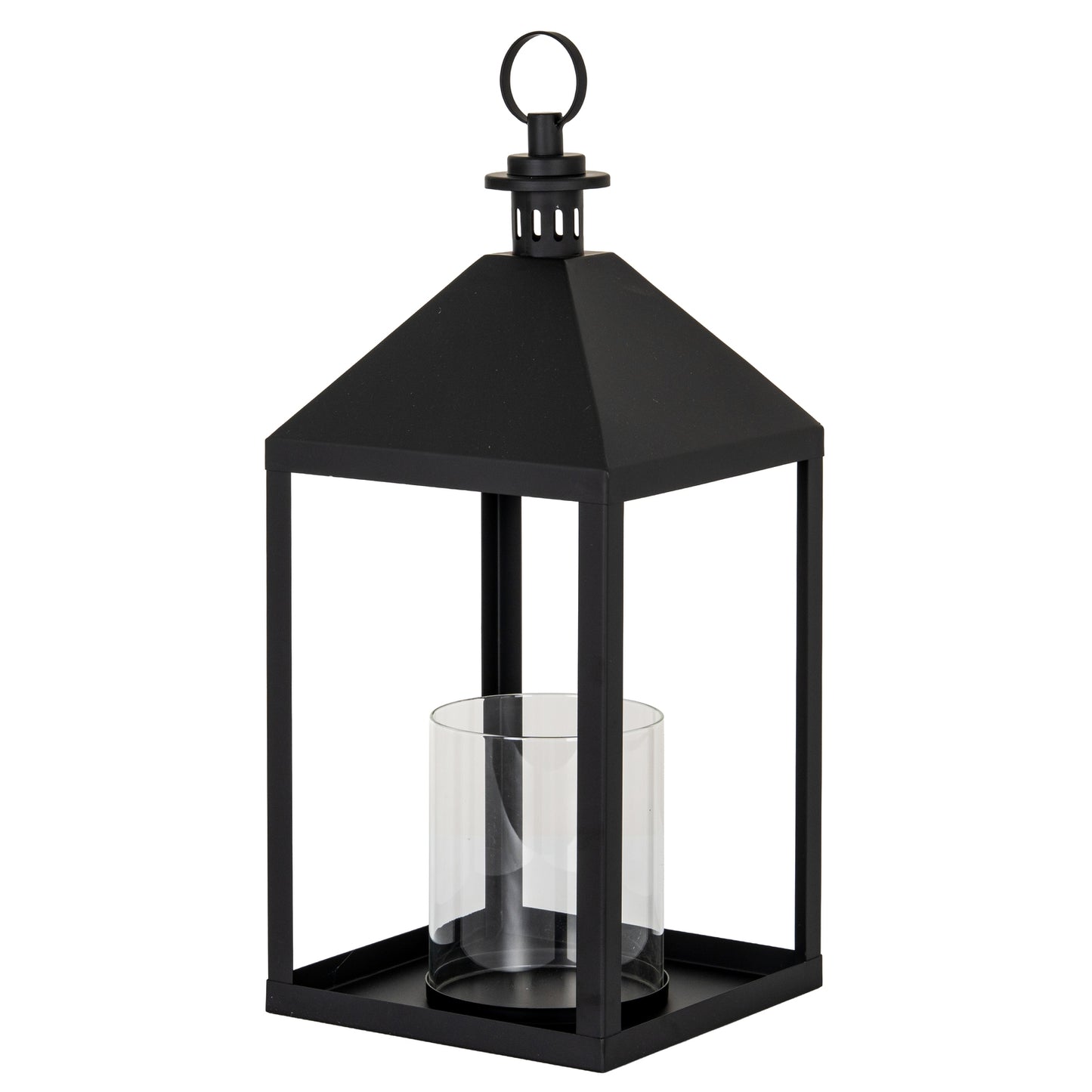 Astra Large Lantern With Glass Candle Holder - Candle Holders from the Quanta Home collection.