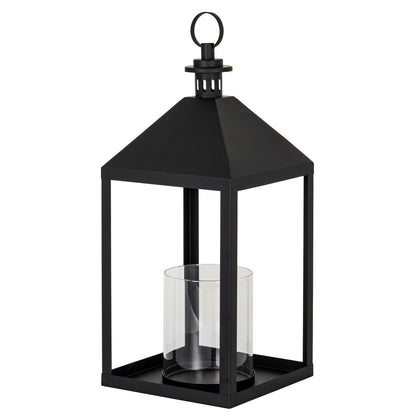 Astra Large Lantern With Glass Candle Holder - Candle Holders from the Quanta Home collection.