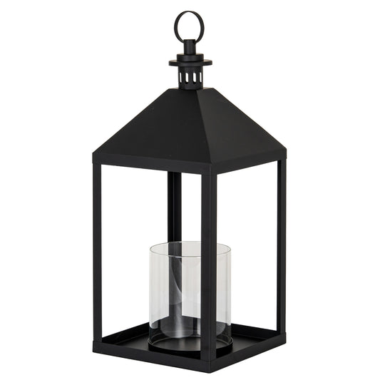 Astra Large Lantern With Glass Candle Holder - Candle Holders from the Quanta Home collection.