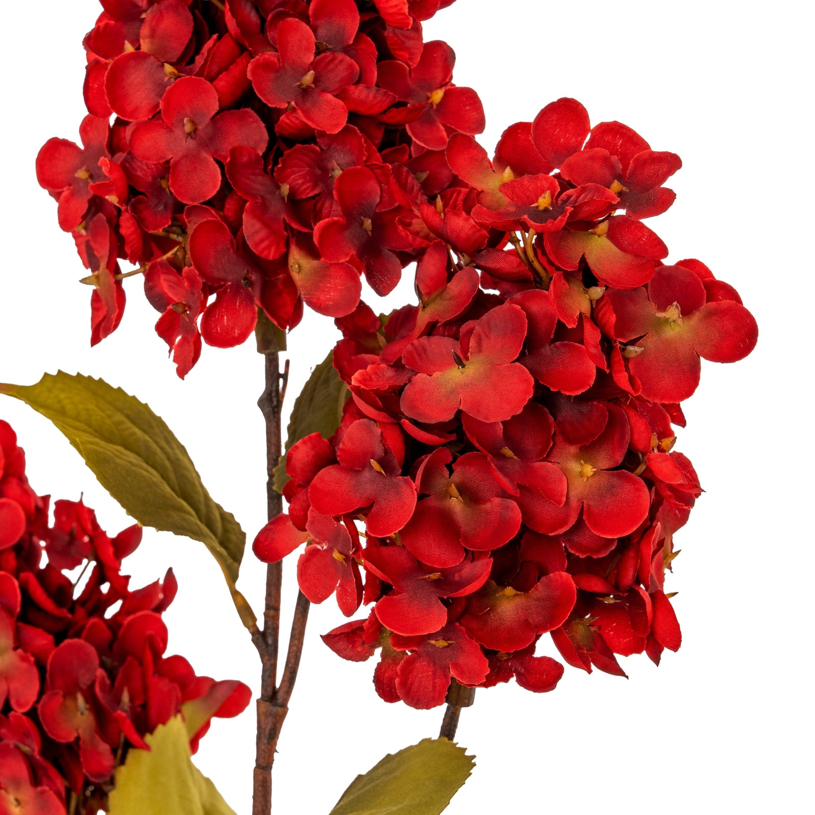 Dark Red Spear Hydrangea Spray - Single Stem Flowers from the Quanta Home collection.