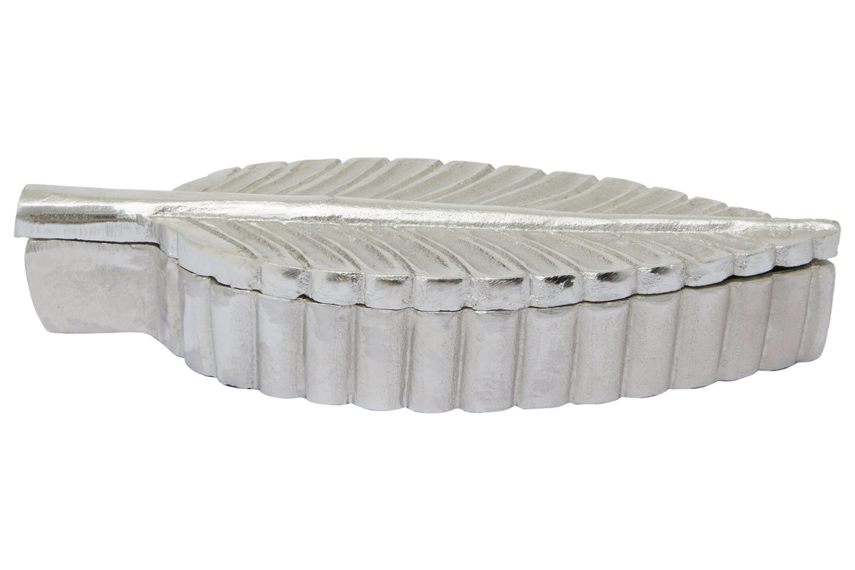 Link Silver Finish Plume Box