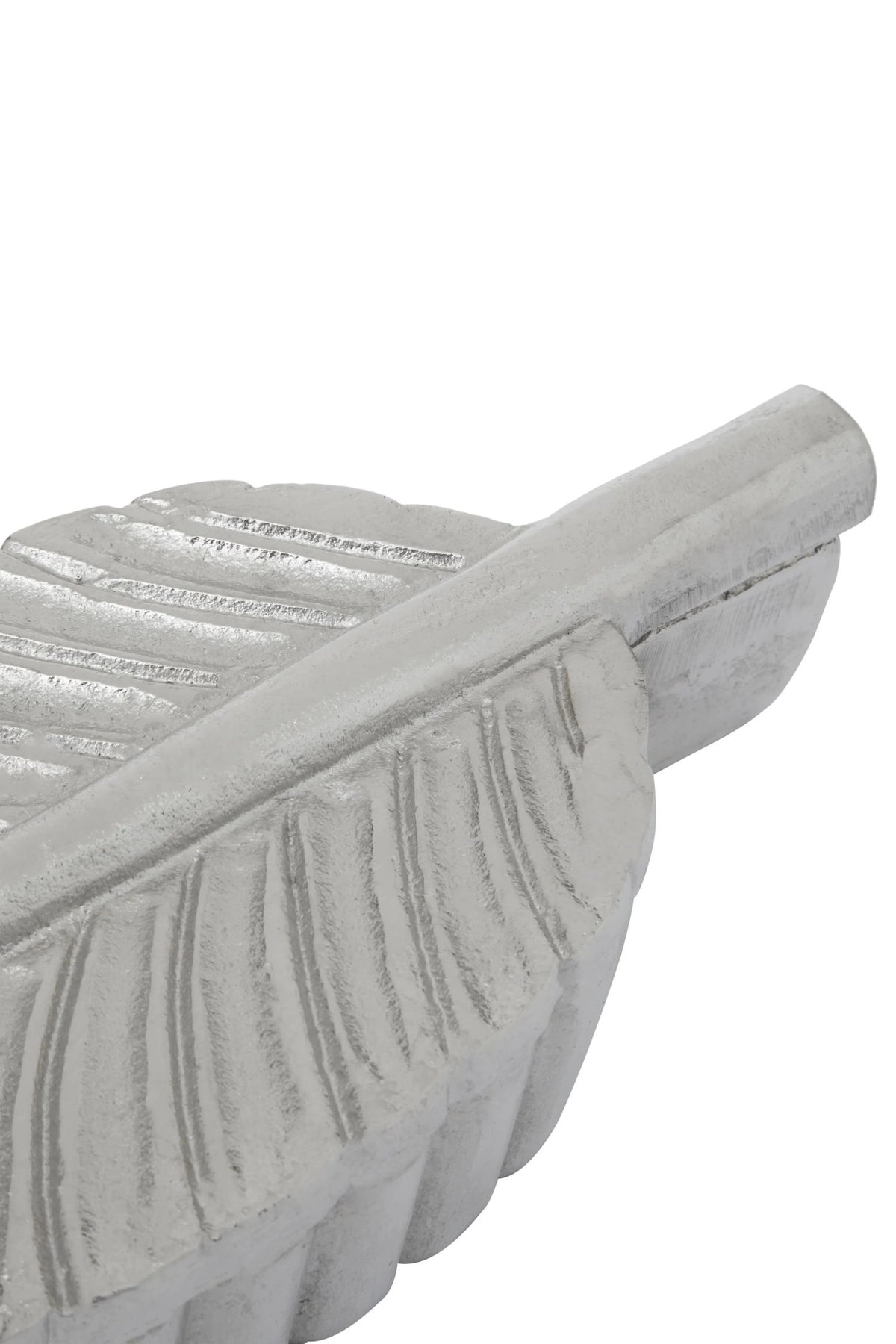 Link Silver Finish Plume Box