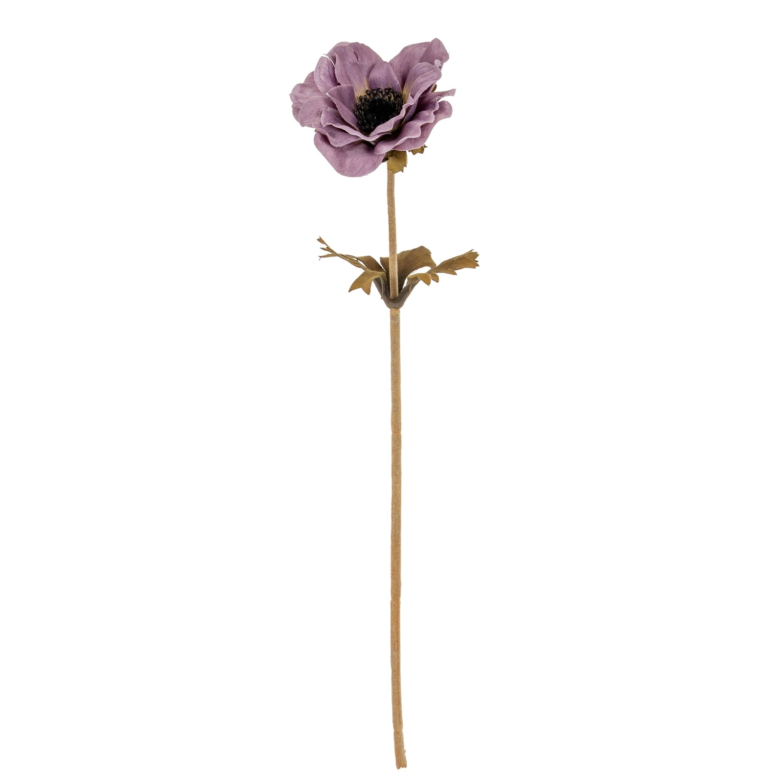 Purple Anemone Stem - Single Stem Flowers from the Quanta Home collection.