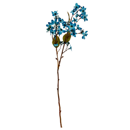 Blue Vernicia Fordii Spray - Single Stem Flowers from the Quanta Home collection.