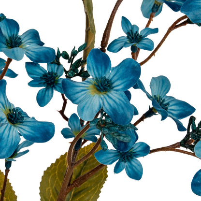 Blue Vernicia Fordii Spray - Single Stem Flowers from the Quanta Home collection.