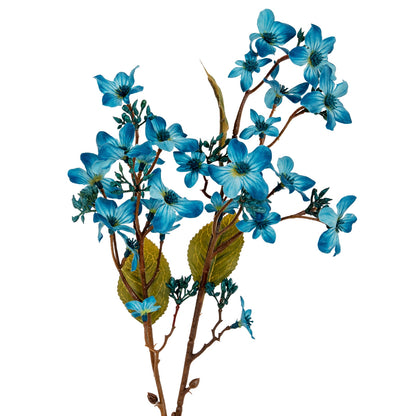 Blue Vernicia Fordii Spray - Single Stem Flowers from the Quanta Home collection.