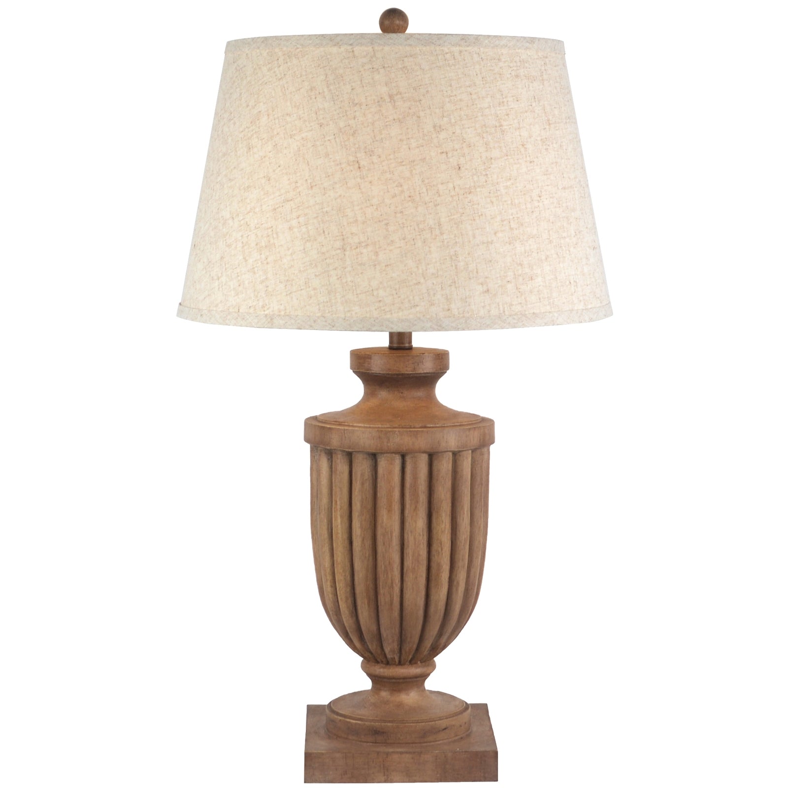 Tassora Table Lamp With Edged Linen Shade - Lighting from the Quanta Home collection.