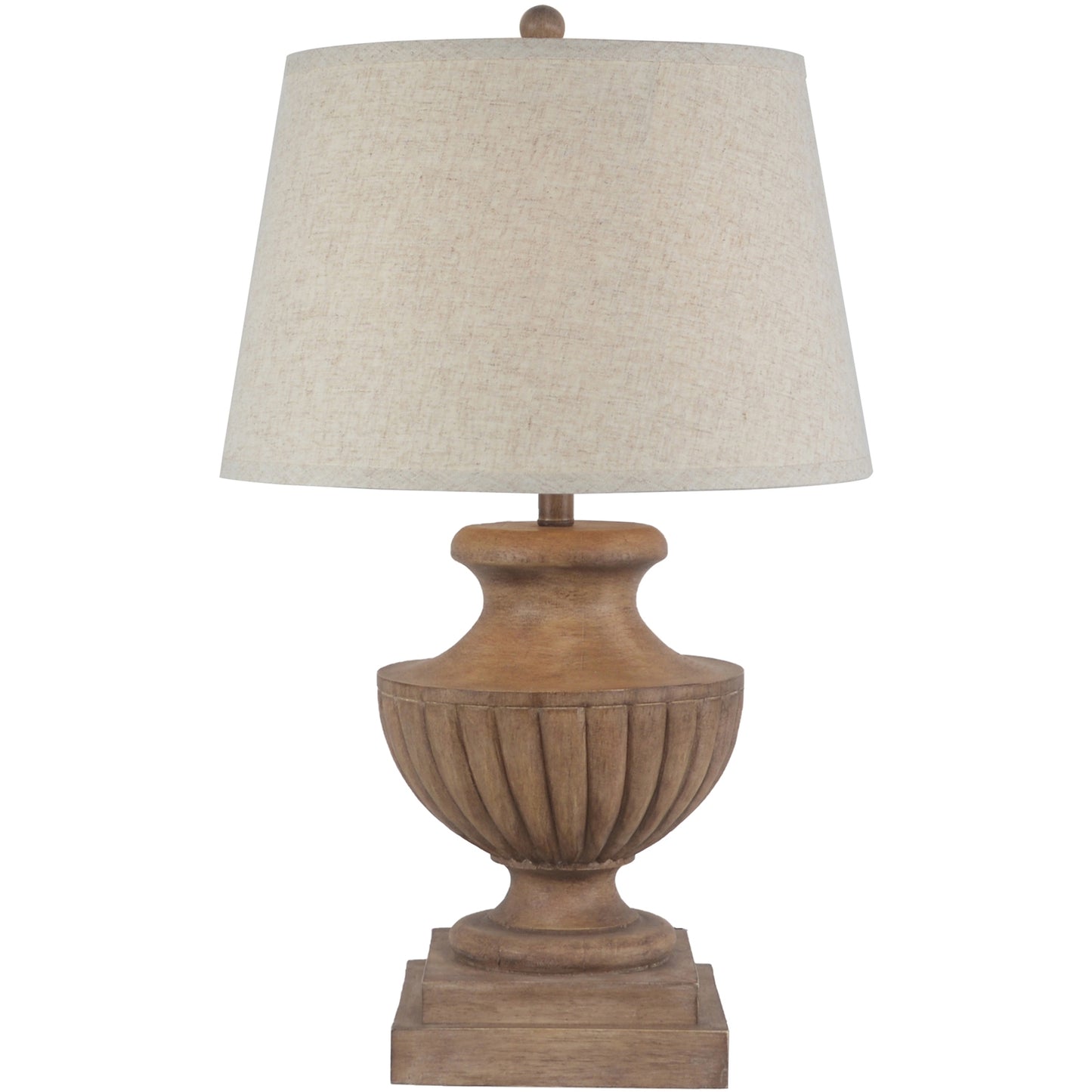 Marbelle Table Lamp With Edged Linen Shade - Lighting from the Quanta Home collection.