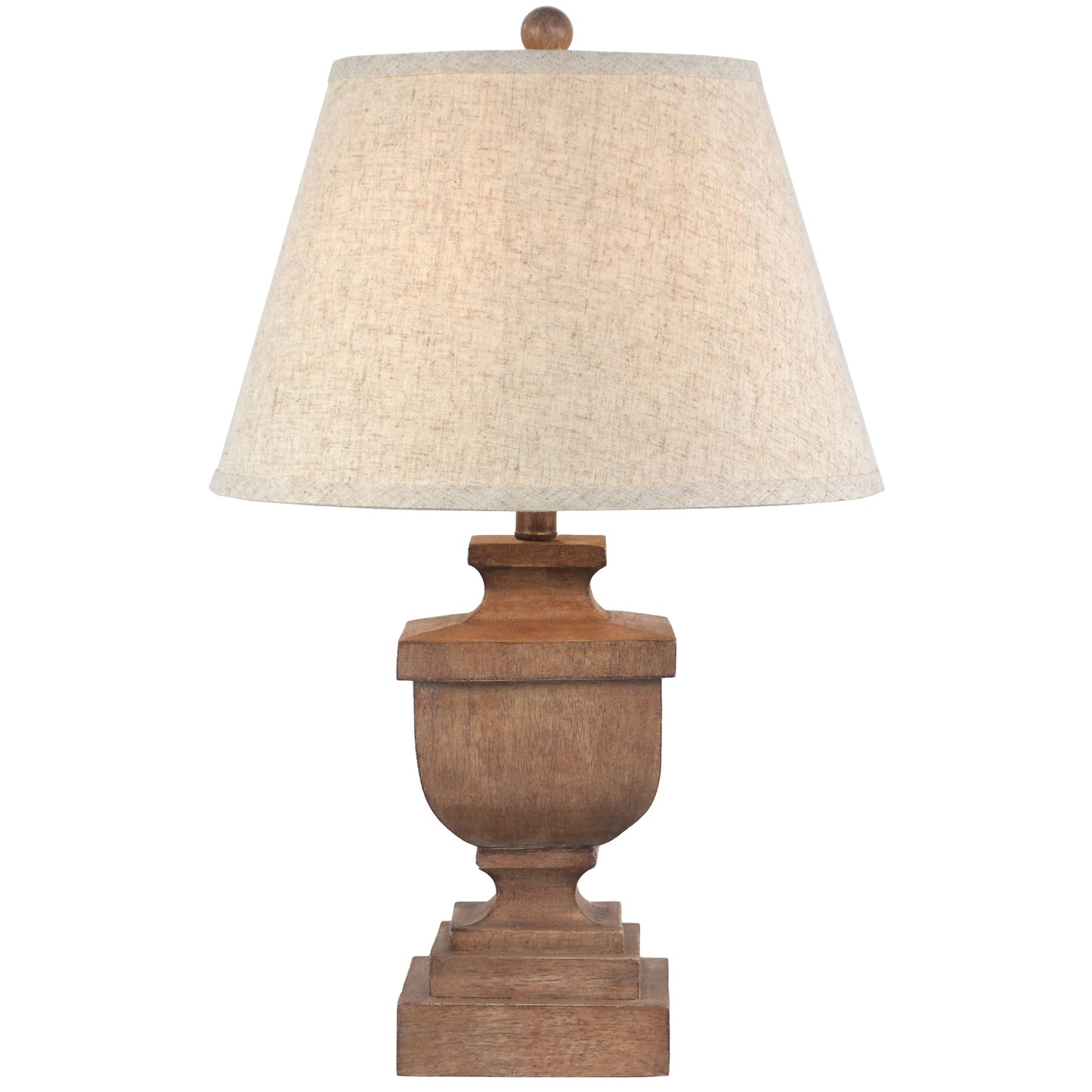 Ravelle Table Lamp With Edged Linen Shade - Lighting from the Quanta Home collection.