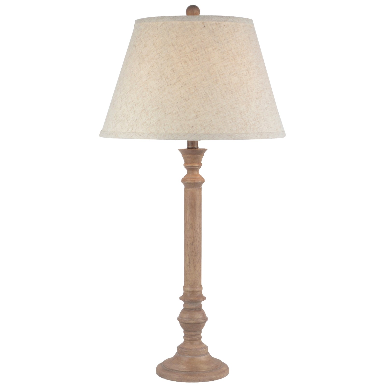 Solenne Table Lamp With Edged Linen Shade - Lighting from the Quanta Home collection.