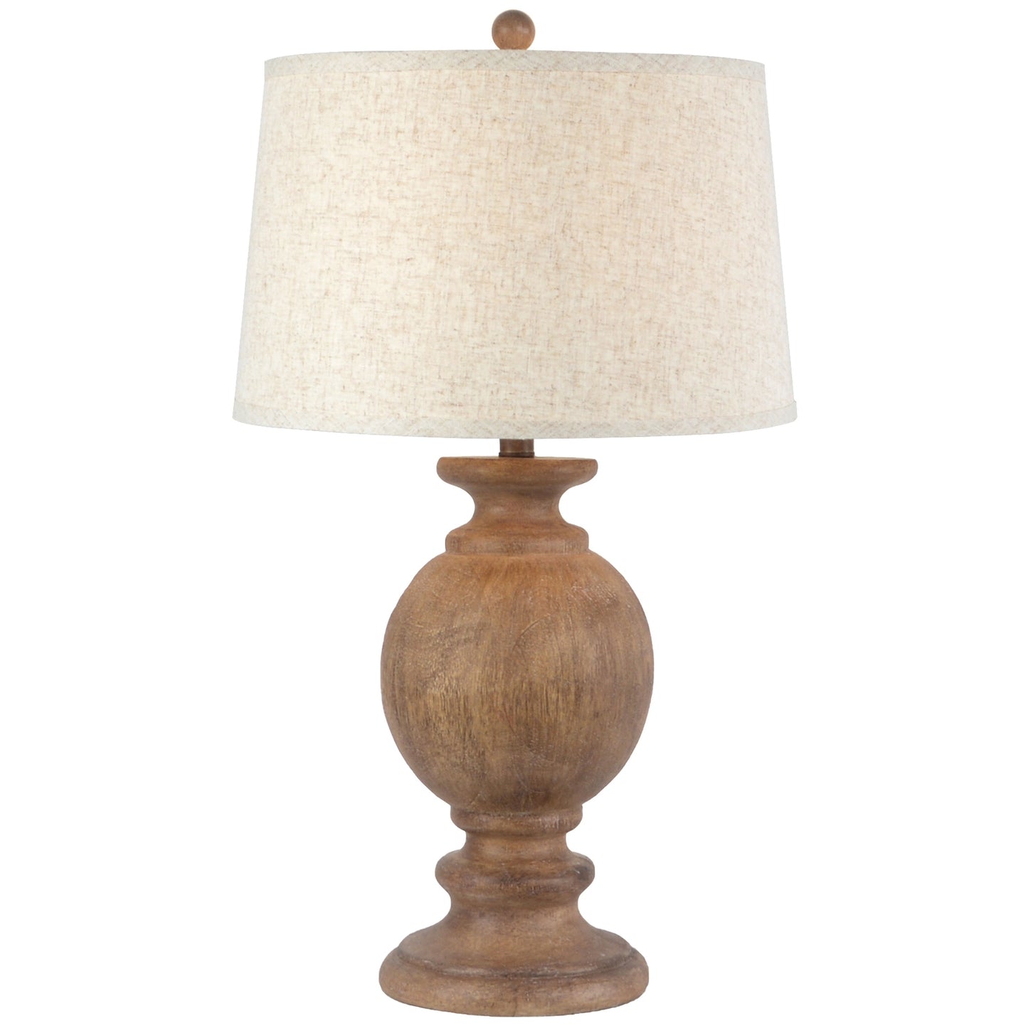 Clarion Table Lamp With Edged Linen Shade - Lighting from the Quanta Home collection.