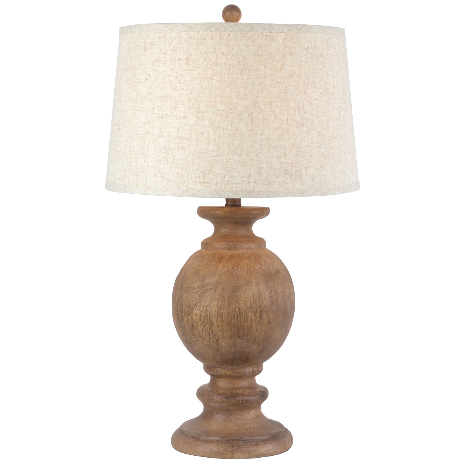 Clarion Table Lamp With Edged Linen Shade - Lighting from the Quanta Home collection.