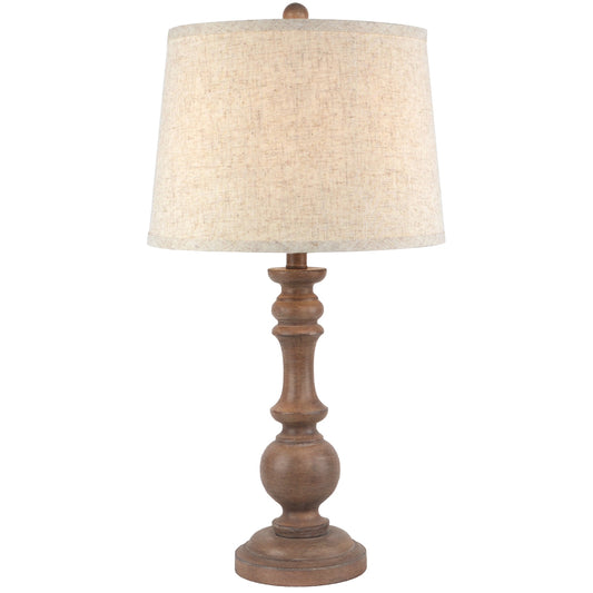 Seraphia Table Lamp With Edged Linen Shade - Lighting from the Quanta Home collection.