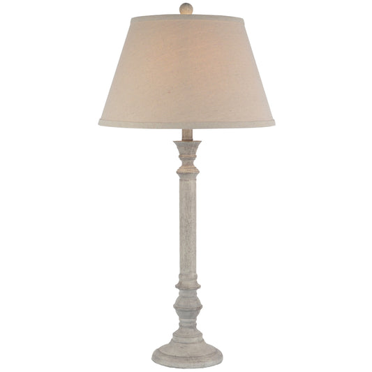 Liora Table Lamp With Linen Shade - Lighting from the Quanta Home collection.