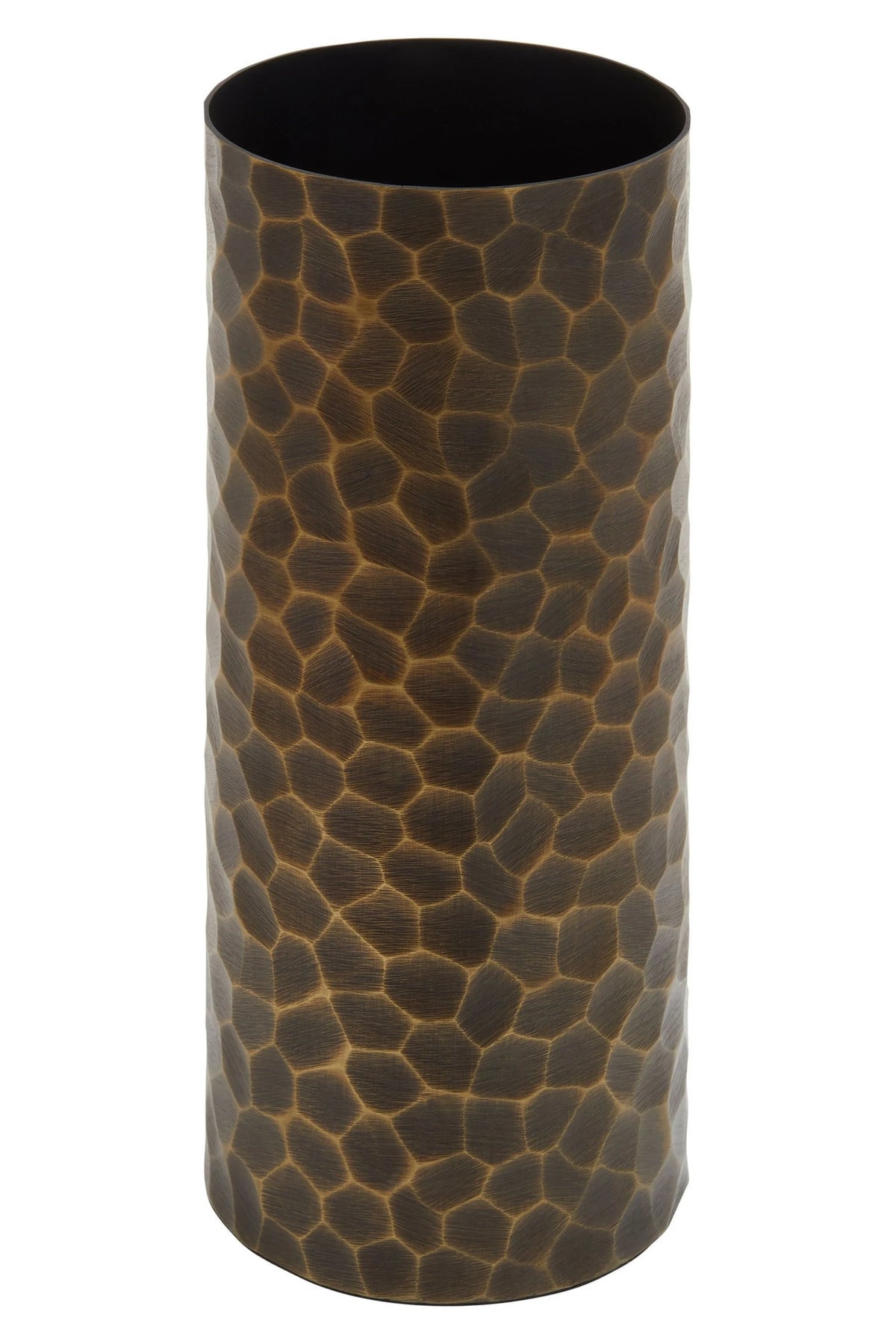Aureon Large Antique Gold Metal Vase