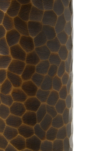 Aureon Large Antique Gold Metal Vase