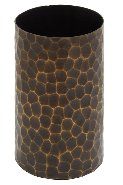 Aureon Small Antique Gold Metal Vase