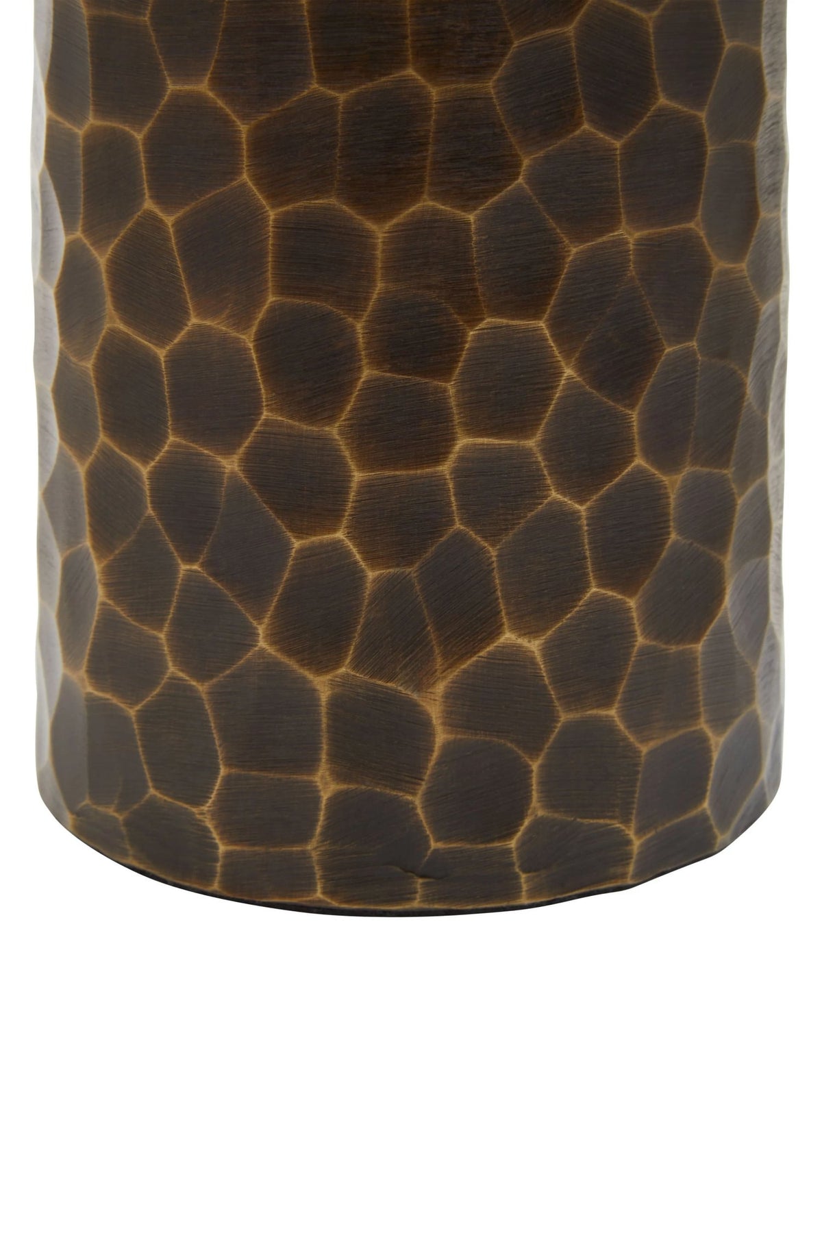 Aureon Small Antique Gold Metal Vase